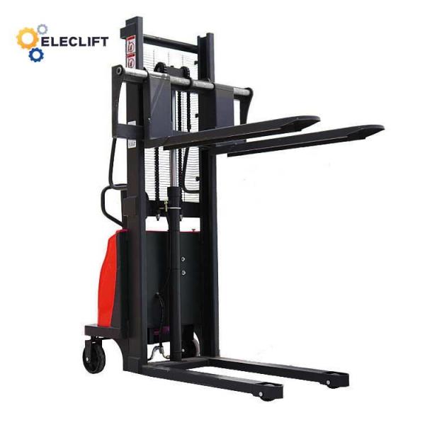 Quality Fork Width 550mm Semi Electric Pallet Stacker OEM ODM for sale