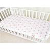 China Bed Covers Baby Crib Sheets Mattress 100% Cotton Soomth And Soft Knitted factory