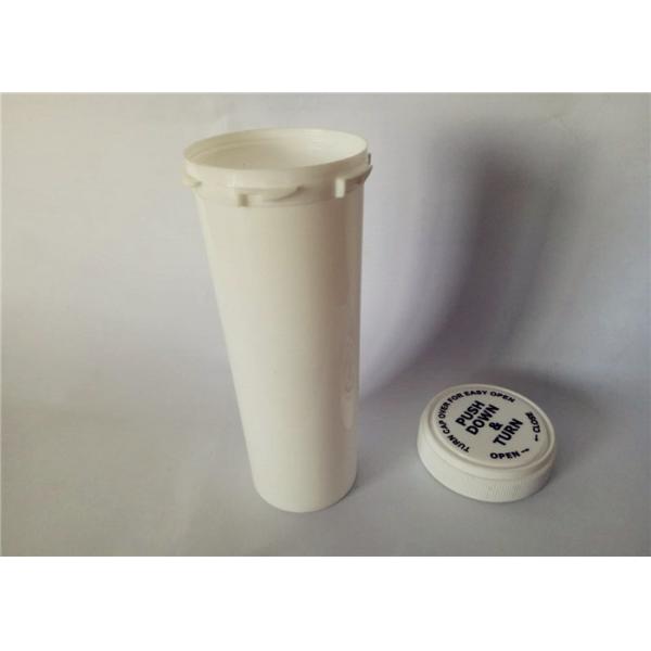 Quality White Airtight Reversible Cap Vials , H140mm*D45mm Plastic Prescription Bottles for sale