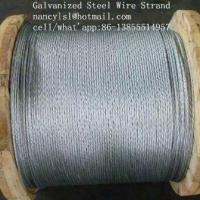 China Multifunctional Galvanized Steel Wire Strand , 3 /8 Galvanized Aircraft Cable For Messenger factory