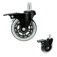 Quality 3" Furniture Chair Casters , 50kg Loading Office Chair Caster Wheel for sale