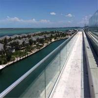 China Custom Frameless Aluminium Channel Glass Balustrade For Terrace Outdoor factory