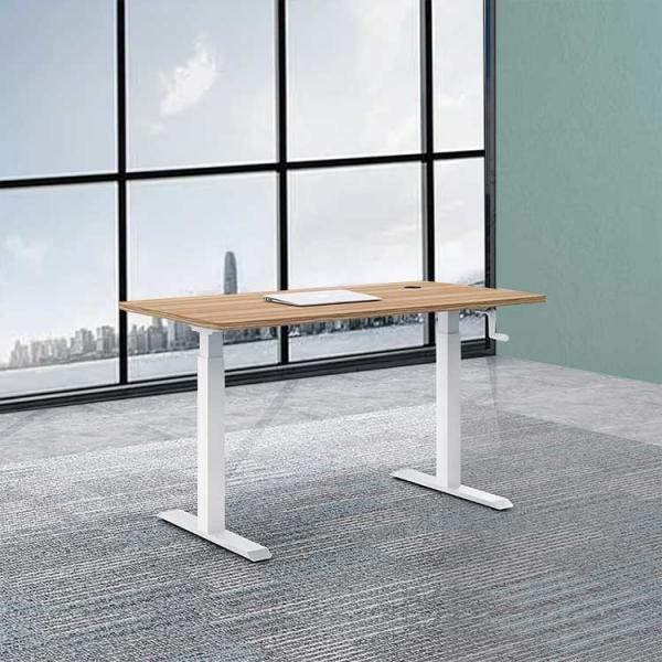 Quality Automatic Lifting Office Height Adjustable Desk Wooden Electric Standing Lift for sale