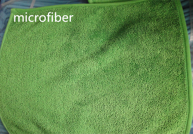 china 30*40 Cm 450gsm Microfiber Dust Mop Green Twisted Super Water Absorption Floor Dust Mop