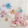 China Colorful Cute Plush Dolls Multiple Sizes Octopus Shape Embroidery Eyes As Gift factory