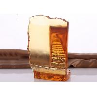 China Amber Colored Glaze Trophy Cup For School Elite Reputation Proforma Invoice factory