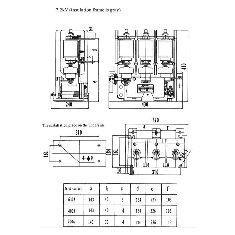 High Quality vaccum contactor