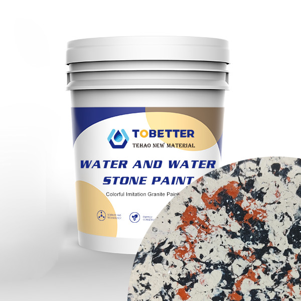 Quality Outside Waterproof Exterior Wall Paint Colorful Stone Texture Weatherproof Wall for sale