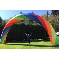 China Inflatable Arches Rainbow Archway Entrance Decoration Candy Arch For Advertising factory