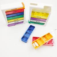 Quality 28 4 5 Pill Box Organizer 4 Times A Day Stackable AM PM Tablet Holder For for sale