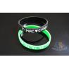 China Interchangeable Custom Plastic Bracelets Promotional Silicone Bracelets 200 * 12 * 2mm factory