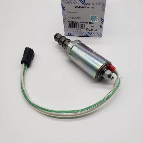 Quality SANY XCMG Solenoid Valve For Hydraulic Pump KDRDE5KR-40C07-203A for sale