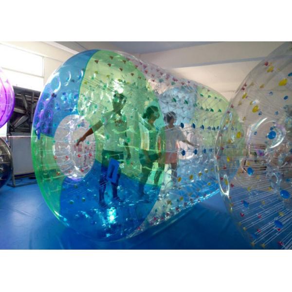 Quality Large Blow Up Water Parks Kids Inflatable Roller Ball With 70cm Entrance for sale