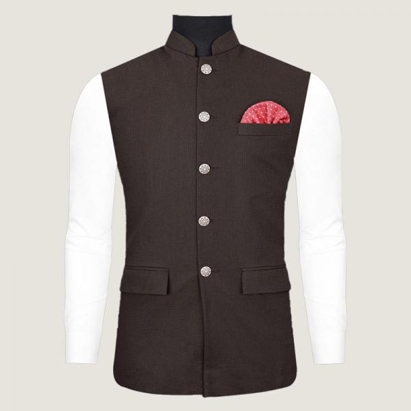 Quality Customized Modern Fit Mens Mandarin Collar Waistcoat For Special Occasion 100% for sale