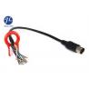 China Reverse Monitor Camera 13 Pin Din Cable , 10M Vehicle Monitoring System Wiring factory