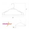 China PP Thick Plastic Hangers Adult Clothing Plastic Tubular Hangers factory