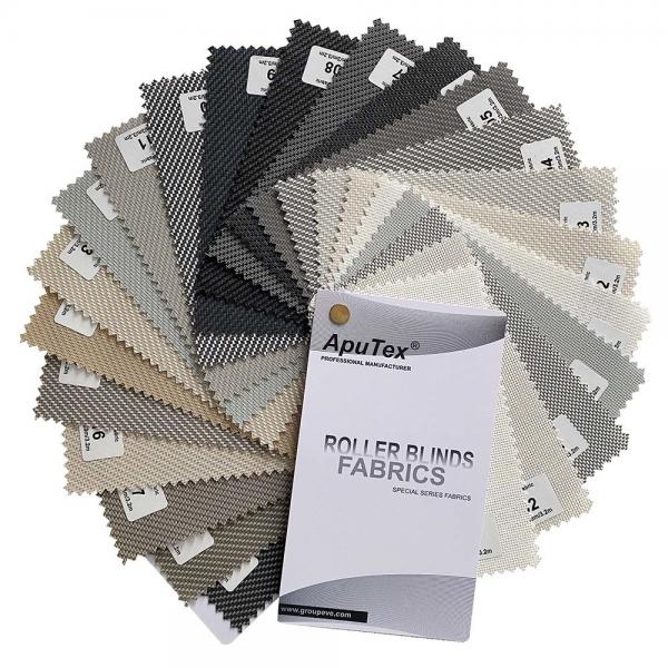 Quality White Gray Beige 97% Anti UV Fiberglass Sunscreen Fabric 200cm 250cm 300cm for sale