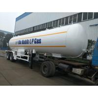 Quality 18MT Fuel Road Tankers , 2 Axle 40.5 Cbm Lpg Tanker Trailer High Capacity for sale