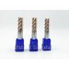 China Solid Carbide Flat End Mill High Hardness With 35 Degree Helix Angle factory