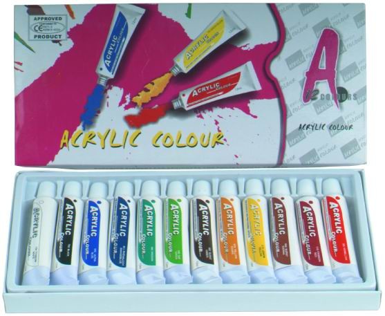 Quality Beautiful Art Painting Colours Art Primary Colors 6 X 12ml / 12 X 12ml / 18 X for sale