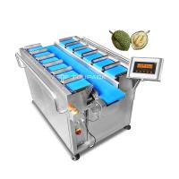 China Frozen Dried Durian Dried Mangoes Fruit Multihead Weigher Combination Equipment Manual Belt Type factory