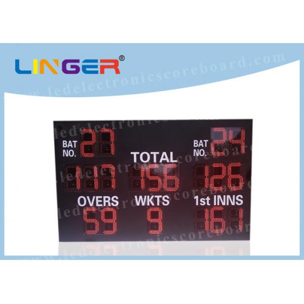 Quality Professional LED Cricket Scoreboard With Brackets Hanging / Mounting Installation for sale