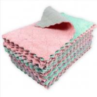 China OEM 25x25cm Cellulose Cleaning Cloths Kitchen Dish Towel Non Stick Oil Washing factory