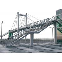 China Metal Prefabricated Pedestrian Bridges Skywalk Handrail Metal Above Road City Sightseeing factory