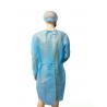 China Medical Hospital Disposable Isolation Gown Blue SMS PP PE Gown Waterproof Drapes And Gowns factory