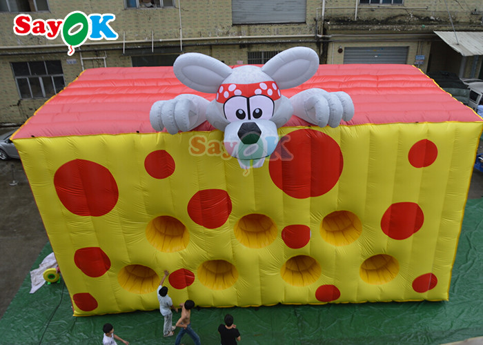 China PVC Tarpaulin Inflatable Sports Games Inflatable Cheese Barriers factory