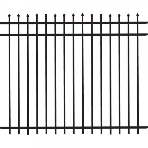 Quality PVC Coated Modern Wrought Iron Fence 2000-3000mm Garden Decoration Residential for sale