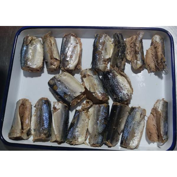 Quality 155g Tinned Mackerel Fish In Brine Canned Seafood In Water for sale