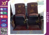 China Ergonomic Cinema Hall Auditorium Seating / Movie Theater Chairs With Soft Cushion factory