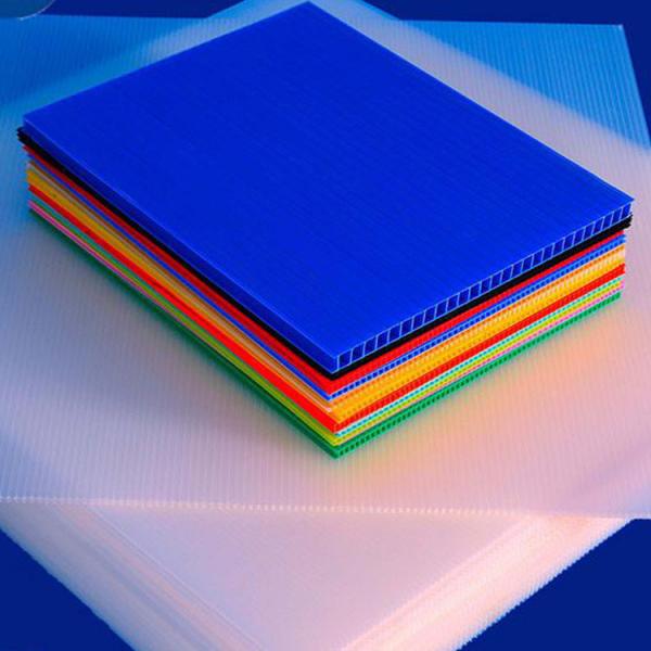 Quality 12mm Thick Eco Fluted Polypropylene Sheet Plastic Hollow Board for sale