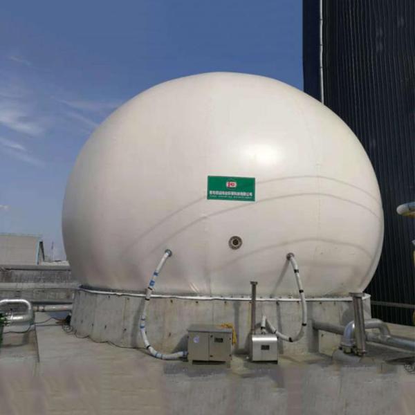 Quality Automatic Control Double Membrane Biogas Holder With Anaerobic Reaction for sale