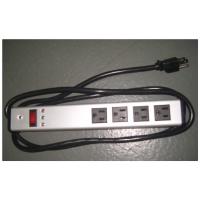 Quality Mountable Multi Outlet Surge Protector Power Strip With Extension Cord / Metal for sale