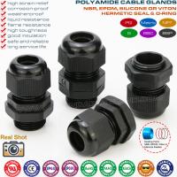 China Nylon IP68 Submersible Cable Glands, Plastic Adjustable Cord Grips Waterproof Connectors with BSC &amp; BSP Threads factory