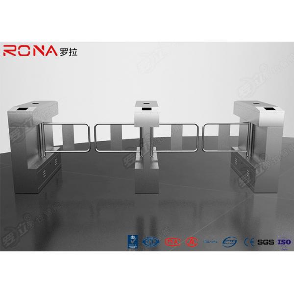 Quality Automatic Glass Swing Gate , Access Control Turnstile Gate For Supermarket / Office for sale