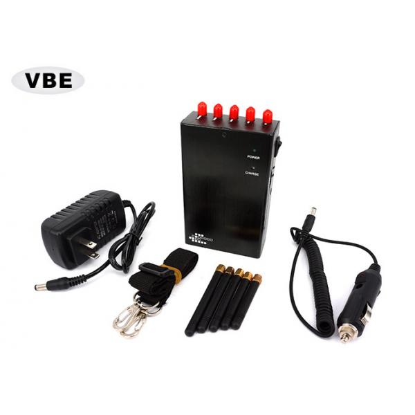 Quality Black / Golden Handheld Signal Jammer 110 - 220VAC For Police Authorities for sale