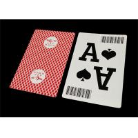 Quality Jumbo Index Plastic Playing Cards , Custom Design Printing Poker Card Deck for sale