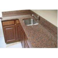 China Natural Red Granite Kitchen Countertop Good Compressive Strength For Home factory