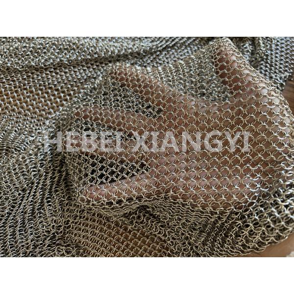 Quality 7mm And 12mm Stainless Steel Ring Mesh Curtain For Space Decoration for sale