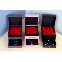 China Everlasting Flower Storage Box Jewelry Gifts Box With Storage Bag New Year Gift factory