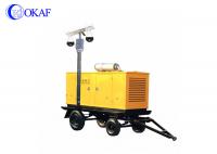 China Braking System Mobile Surveillance Trailers , Vehicle Mounted Light Tower 1920×1080P factory