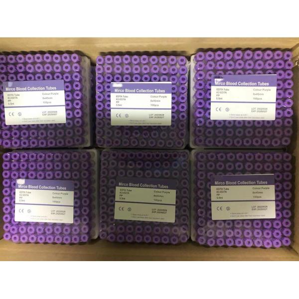 Quality Non Vacuum Micro EDTA Tubes Pediatric Microtainers PP 0.25ml for sale