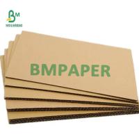China E Flute Single Wall Corrugated Cardboard Sheets For Brown Coffee Cup Cover factory