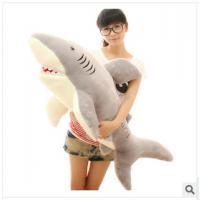 China 70cm lovely cartoon shark stuffed toy soft plush shark toy baby soft toy factory