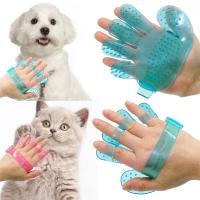 China Rubber Cat Hair Glove Comb Dog Hackle Pet Deshedding Brush Glove factory