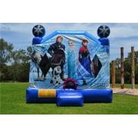 China OEM Printing Inflatable Bouncer Slide , Commercial Disney Frozen C4 Combo Jumping Castle factory