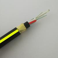 China Outdoor Adss Fiber Optic Cable 2km  Single Mode 12 24 48 144 Cores factory
